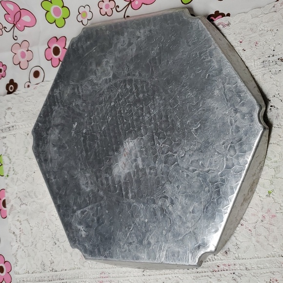 Aluminum Hand Forged Tray Snacks Finger Food Dining Kitchen Party Cheese Cracker - Picture 11 of 17